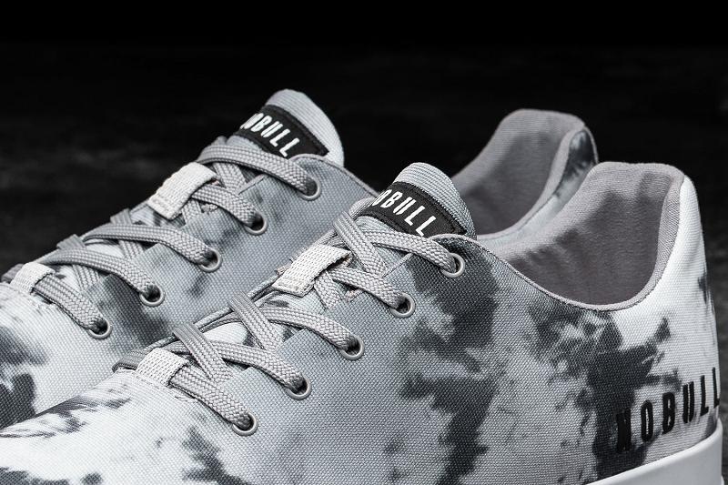 Nobull Cloud Tie-Dye Canvas Men's Trainers Dark / Grey | USA K1228O